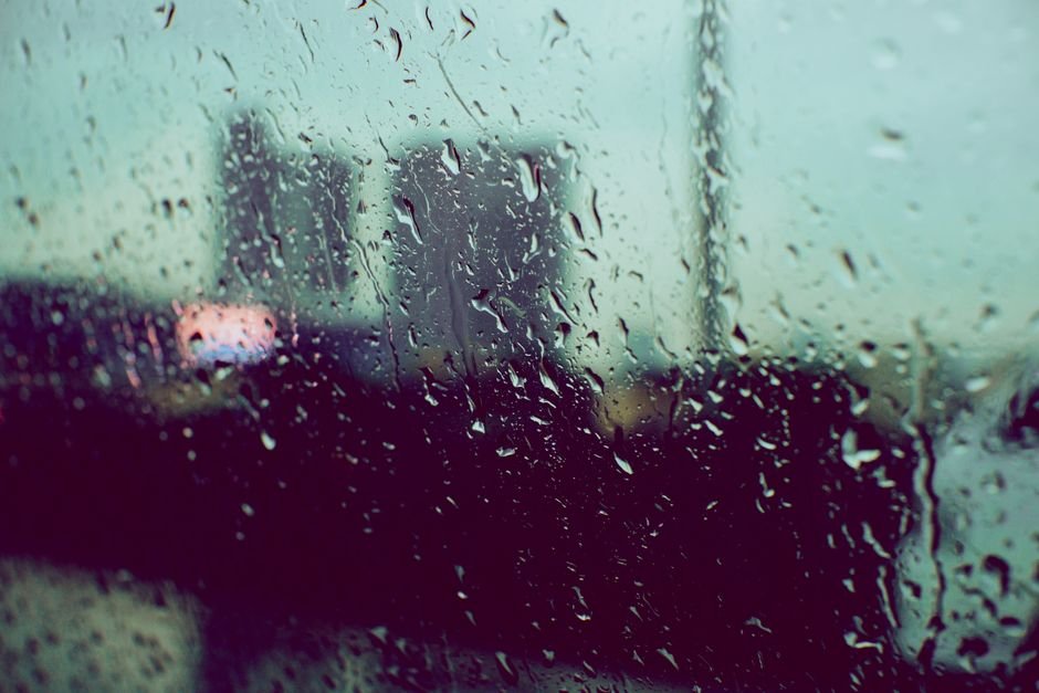 rain window morning